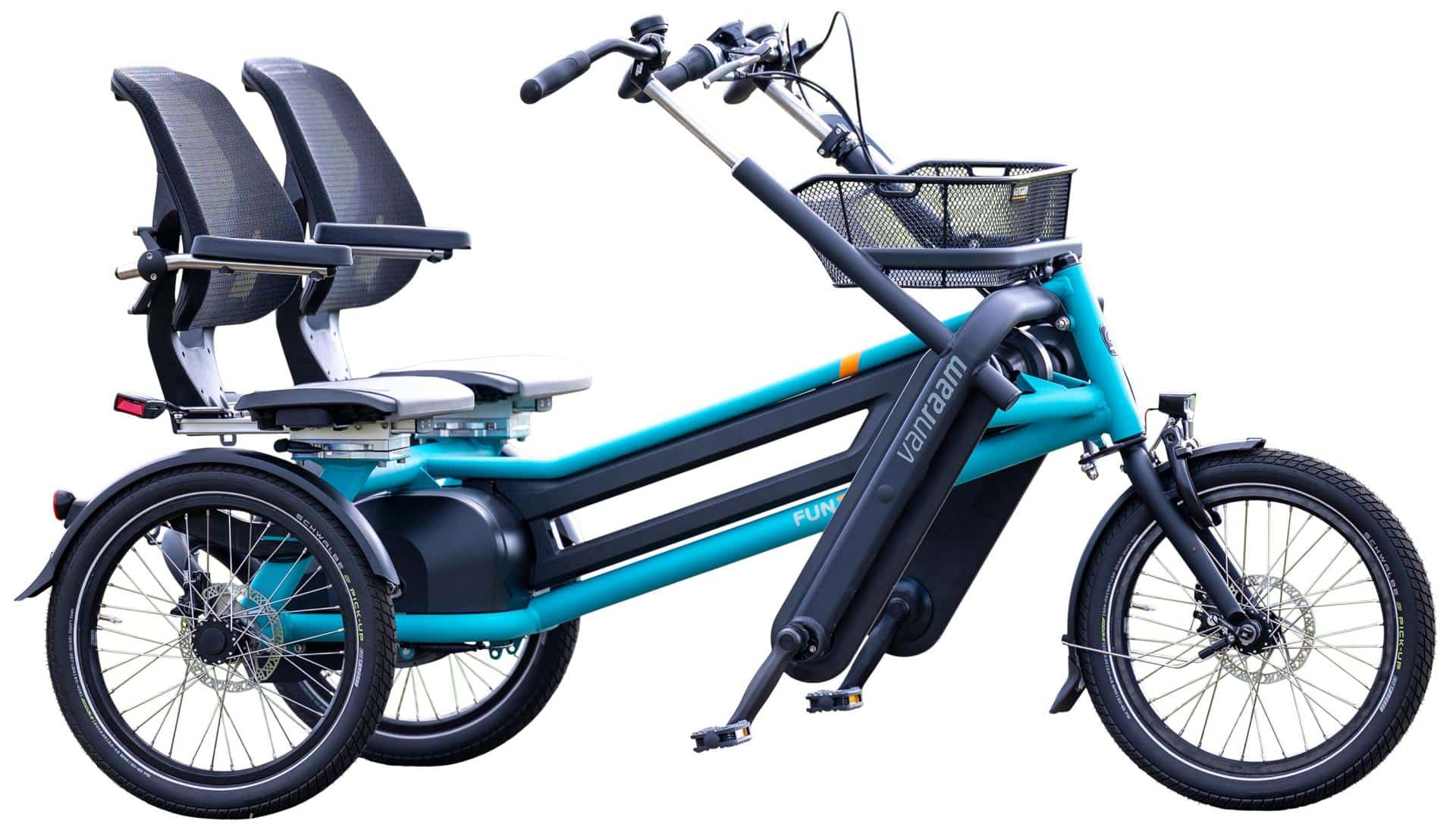 Van Raam Fun2Go 2 Paralleltandem Türkisbalu matt