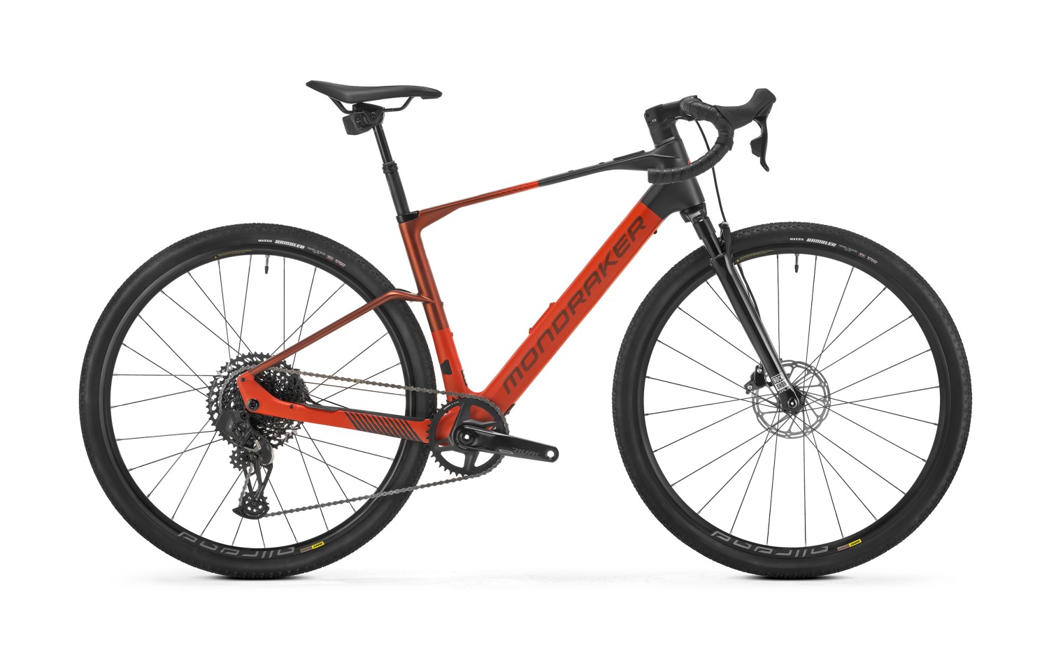 Mondraker Dusty RR flame red/earth red/vortex grey