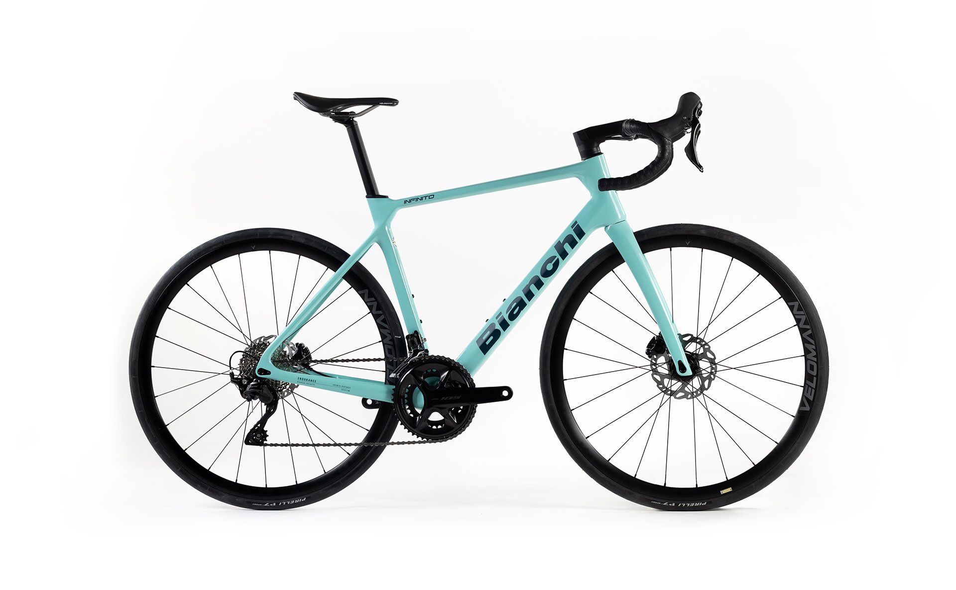 Bianchi Infinito ICR Ultegra Di2 CK Celeste Glossy/Black Decals