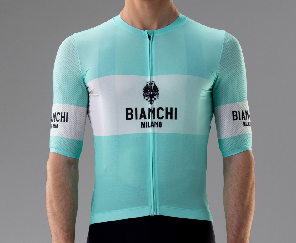 Bianchi Remastered Short Sleeve Jersey Celeste